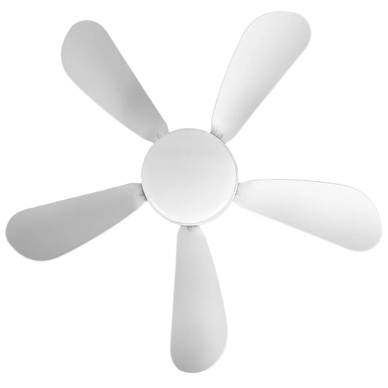 E27 Socket Ceiling Fan with Dimmable LED Light – 3 Speeds, Remote Control & Timer