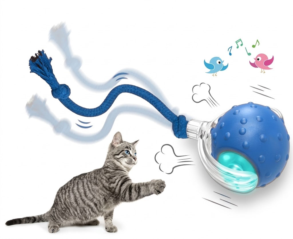 Interactive Smart Cat Toy Ball – Automatic Rolling Ball with 3 Play Modes