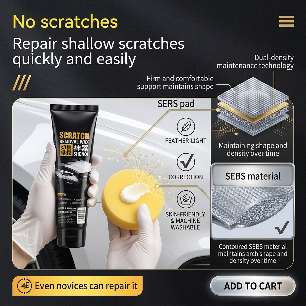 Car Scratch Repair Wax – Deep Scratch & Mark Removal Polish 120ML