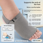 Gray Adjustable Arch Support Insoles for Flat Feet & Fallen Arches