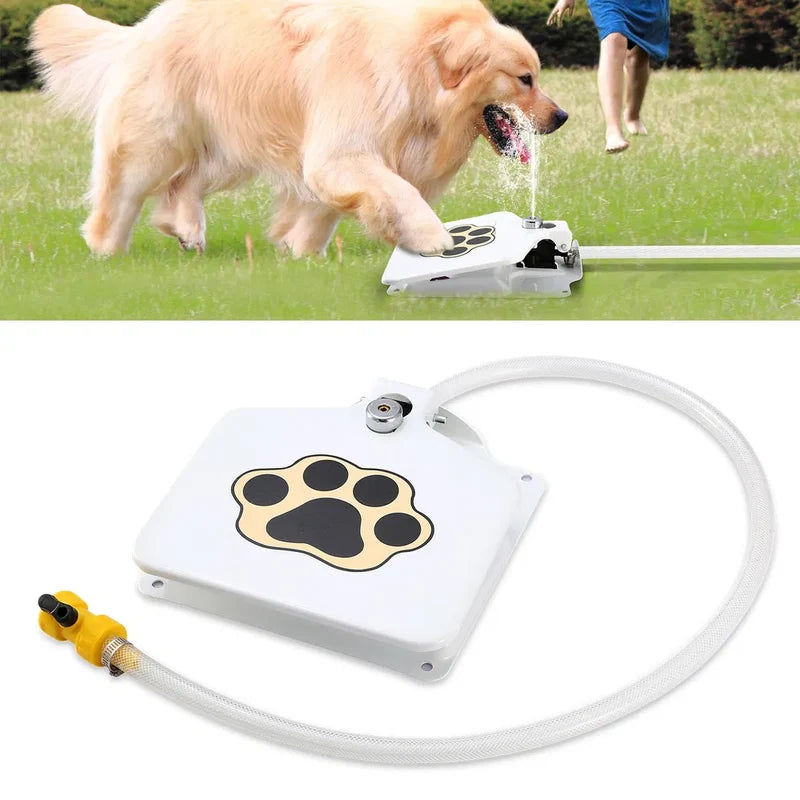Step-On Outdoor Water Fountain For Dogs
