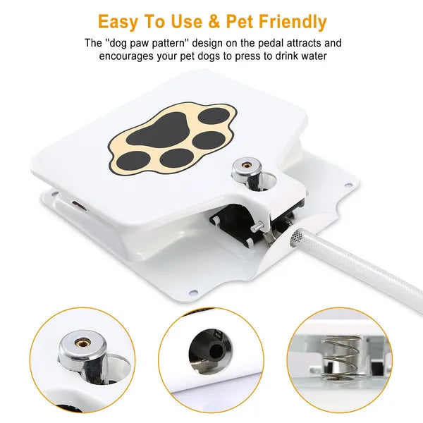 Step-On Outdoor Water Fountain For Dogs