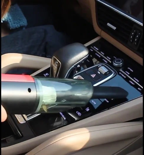 12V Car Vacuum Cleaner – Powerful Corded Handheld Vacuum with HEPA Filter & LED Light