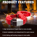 S-Shaped Heavy-Duty Trailer Tow Hook – G80 Alloy Steel, 33,000 lb Capacity
