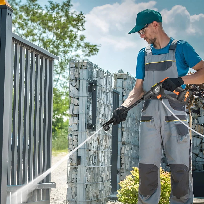 Cordless Pressure Washer – Portable Power Cleaner with 6-in-1 Nozzle & 4.0Ah Battery