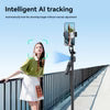 AI Face-Tracking Tripod with 360° Rotation & Fill Light – Hands-Free Phone Stand