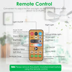 E27 Socket Ceiling Fan with Dimmable LED Light – 3 Speeds, Remote Control & Timer
