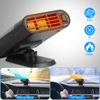 Portable Car Heater & Defroster – 12V/150W or 24V/200W, 2-in-1 Heat & Fan