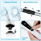 Cordless Electric Spin Scrubber with 8 Brush Heads – Telescopic Handle, 2 Speeds